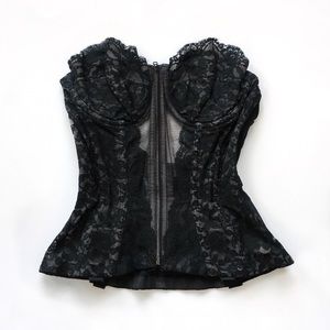 BALI Vintage Strapless Lace Basque